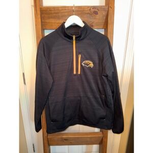 Southern Miss Men's Black Quarter Zip Pullover Fleece Logo Size M